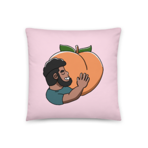 Peach Bear Pillow